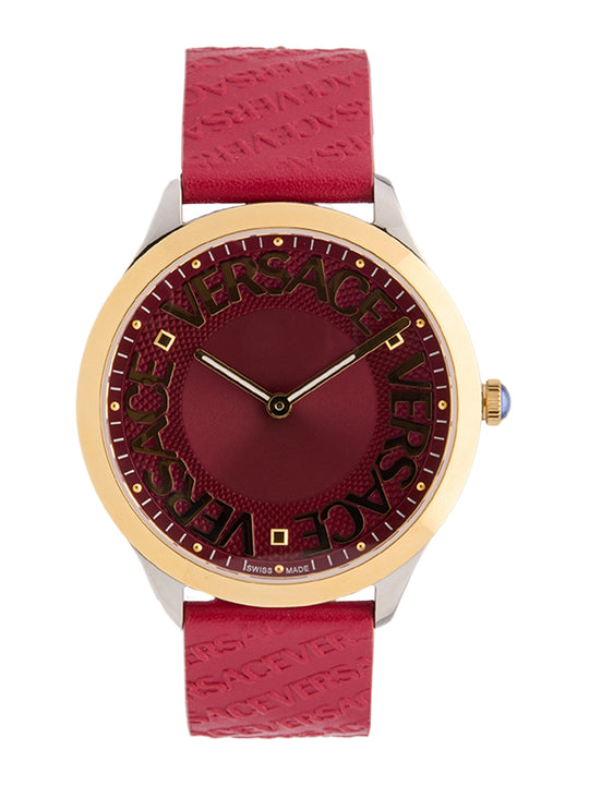 Versace Versace Women's Logo Halo Gold/Red Watch