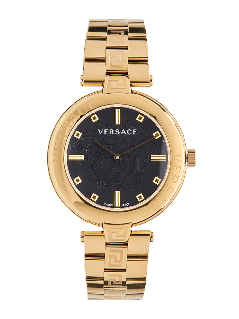 Versace Women's New Lady Quartz Watch Black/Gold 36mm VE2J00721