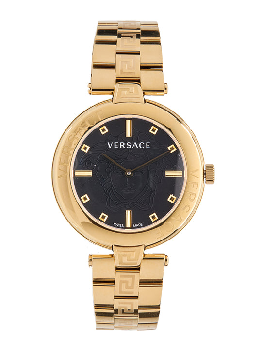 Versace Versace Women's New Lady Quartz Black/Gold Watch