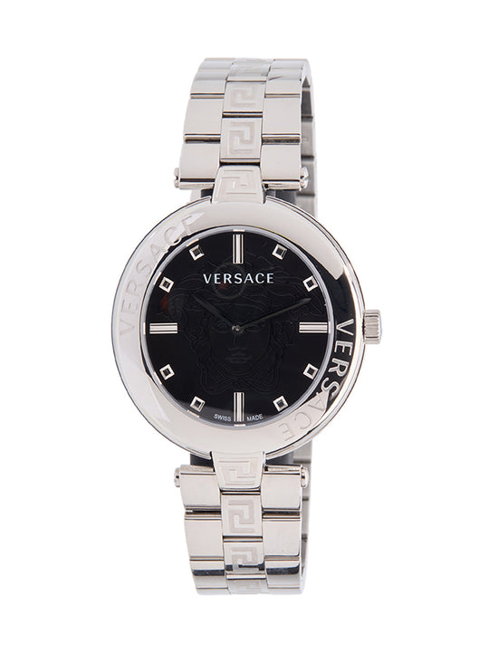 Versace Versace Women's New Lady Quartz Black/Silver Watch