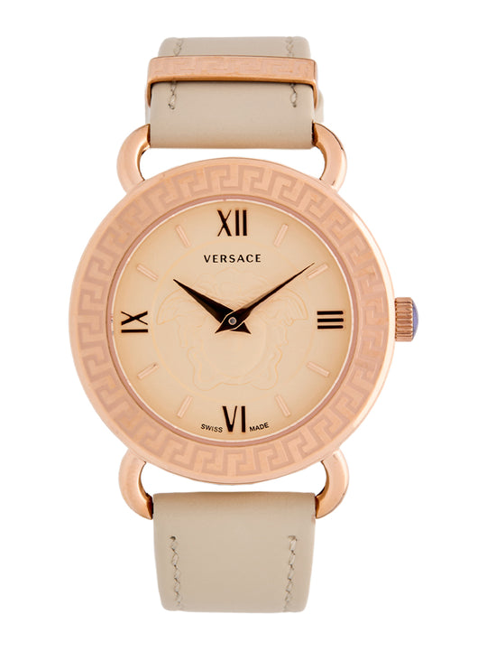 Versace Versace Women's Medusa Quartz Ivory/Ivory Watch