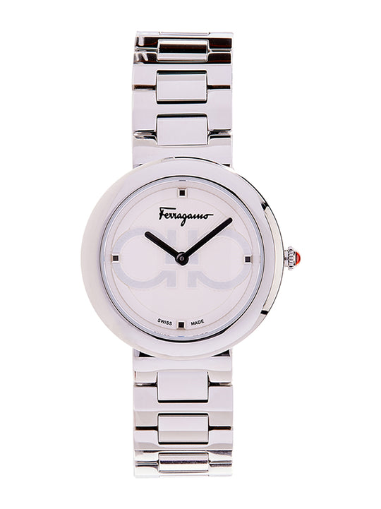 Ferragamo Ferragamo Women's Chic Bracelet Watch White/Silver