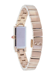 Ferragamo Women's Essential Watch White/Champagne 14x33mm SFMK00522