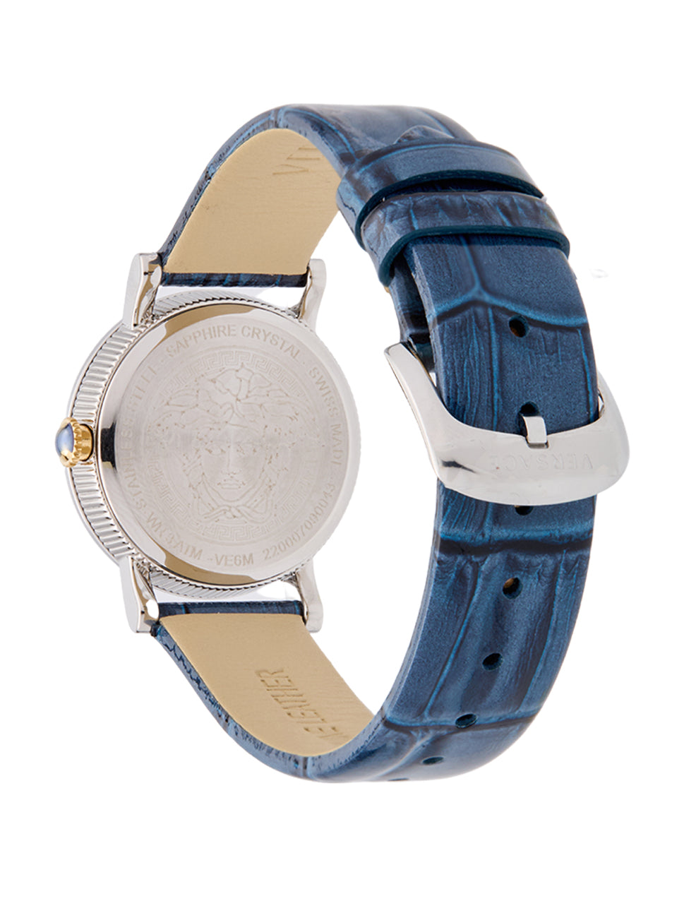 Versace Women's Petit Watch Blue/Silver 28mm VE6M00122