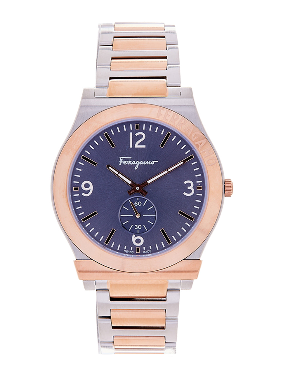 Ferragamo Men's Gancini Watch Blue/Iprg 41mm SFML00322