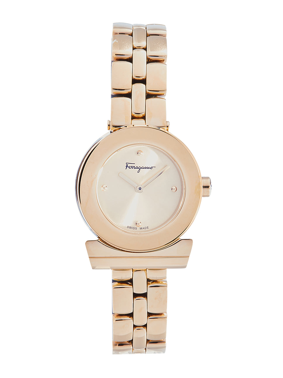 Ferragamo Women's Gancino Watch Gold/Silver/Silver 27mm SFPD01819