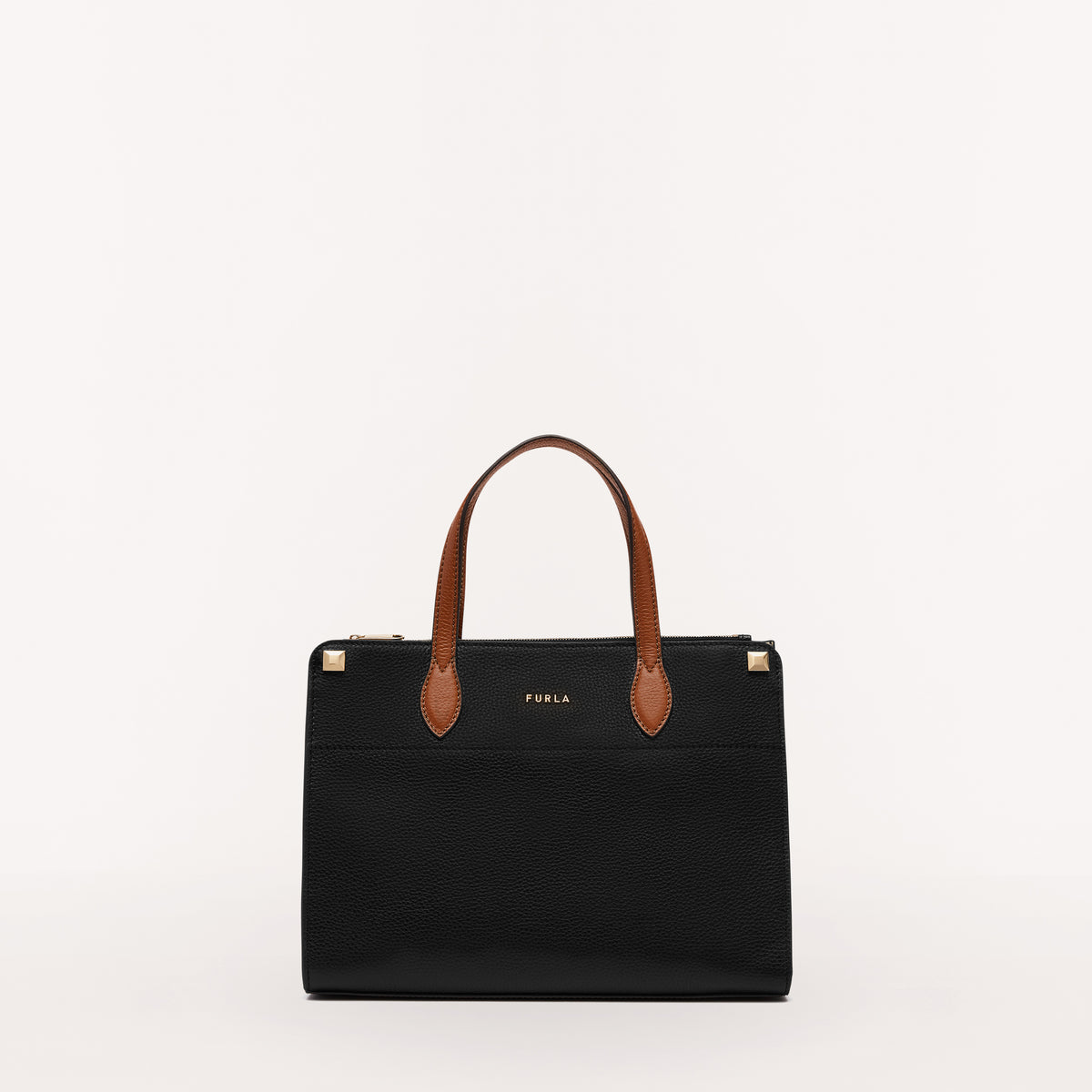 Furla Afrodite Tote Bag Nero Perla Cogn M WB00635BX14211765S1007