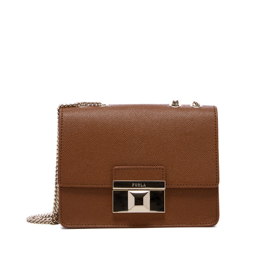 Furla Venere Crossbody Bag Cognac h Mini