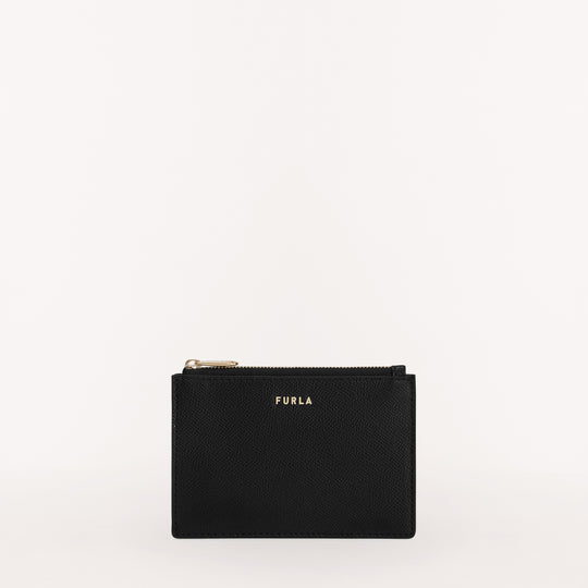 Furla Classic Card Case w/ zip Nero O6 M