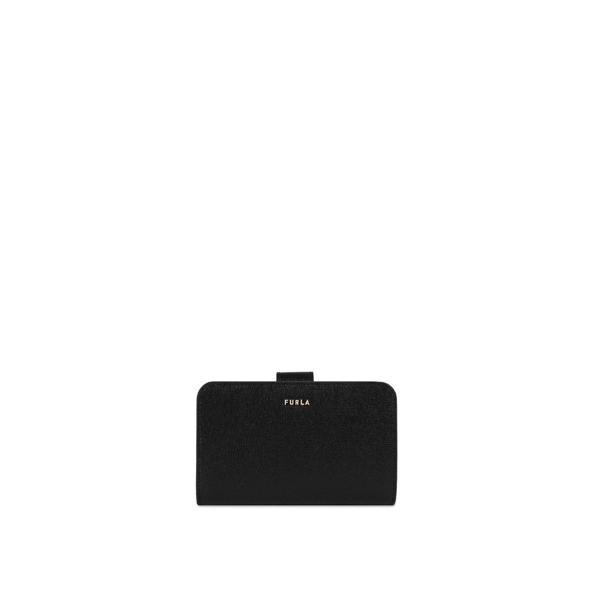 Furla Babylon Compact Black Wallet - InstaRunway.com