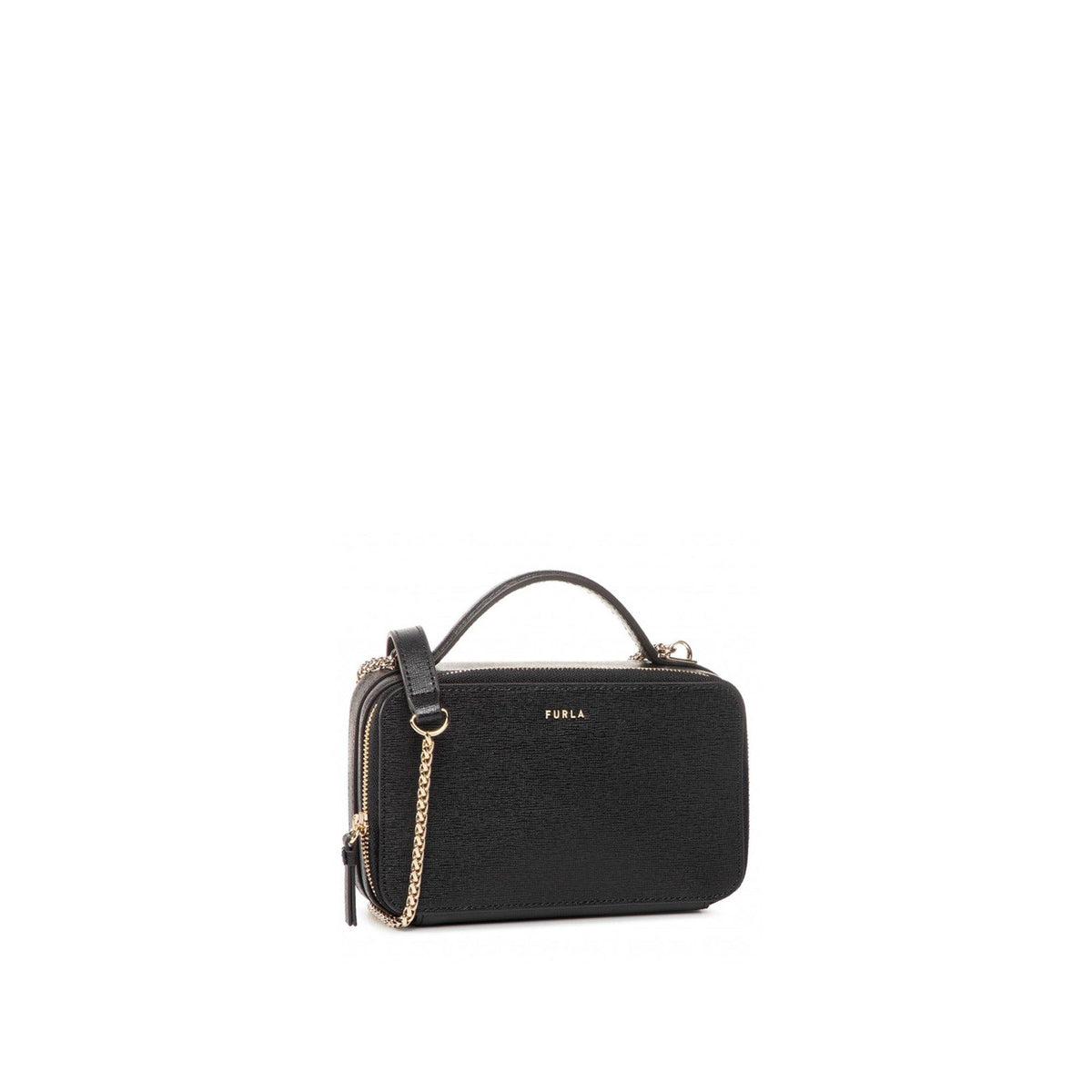 Babylon Crossbody Leather Black Bag - InstaRunway.com