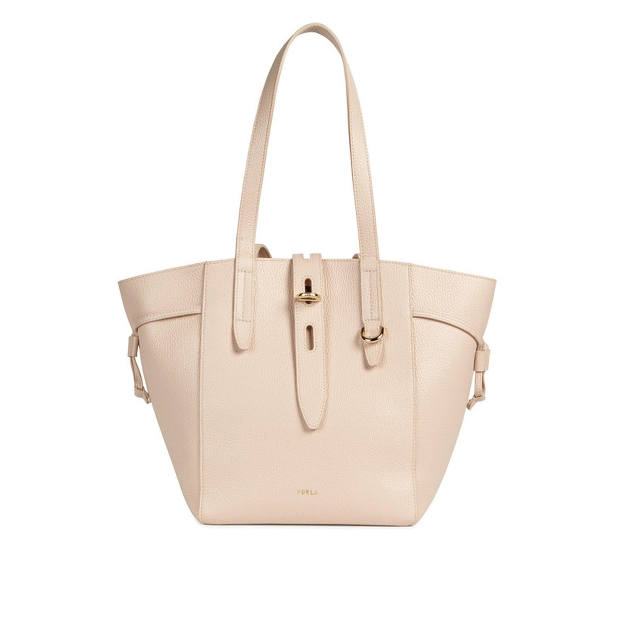 Furla Net M Beige Tote - InstaRunway.com