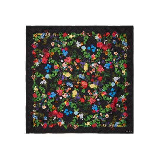 Furla Tortona Scarf Nero 90x90