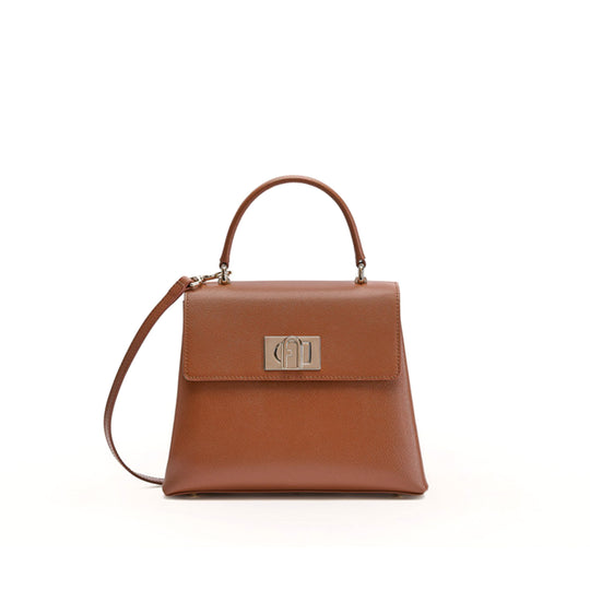 Furla 1927 Top Handle Bag Cognac H One Size