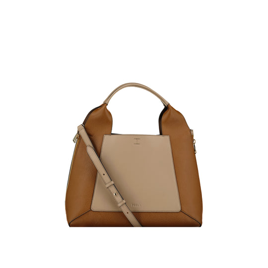 Furla Gilda Tote Bag Greige Cog Nero One Size