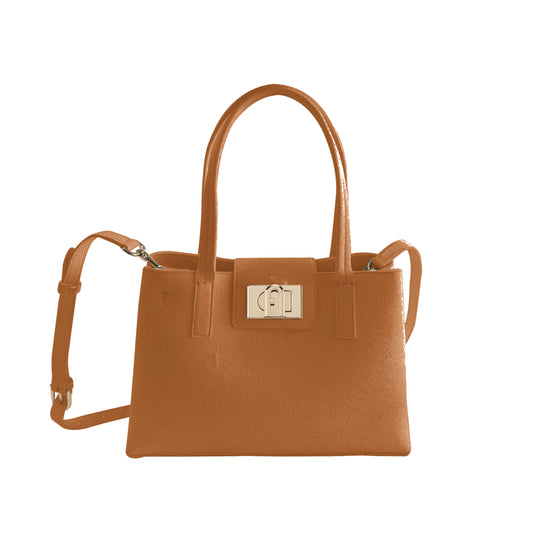 Furla 1927 Medium Tote Bag Cognac H One Size
