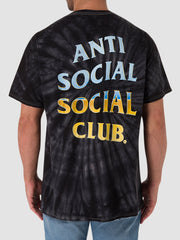 Anti Social Social Club Thermal Internal Black Tie Dye Tee