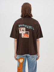 Domrebel Men's Brown Bruce T Shirt