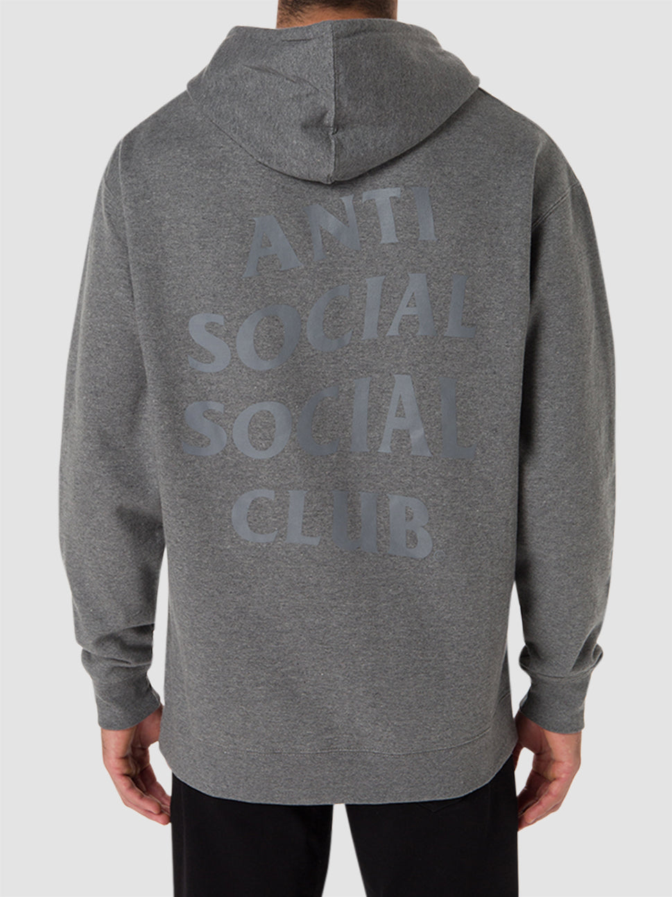Anti Social Social Club Early Decision Grey Hoodie Applique Front