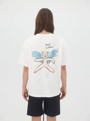 Domrebel Men's Ivory Angelbear T Shirt