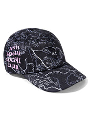 Anti Social Social Club Unisex Quest For Love Black Cap Black