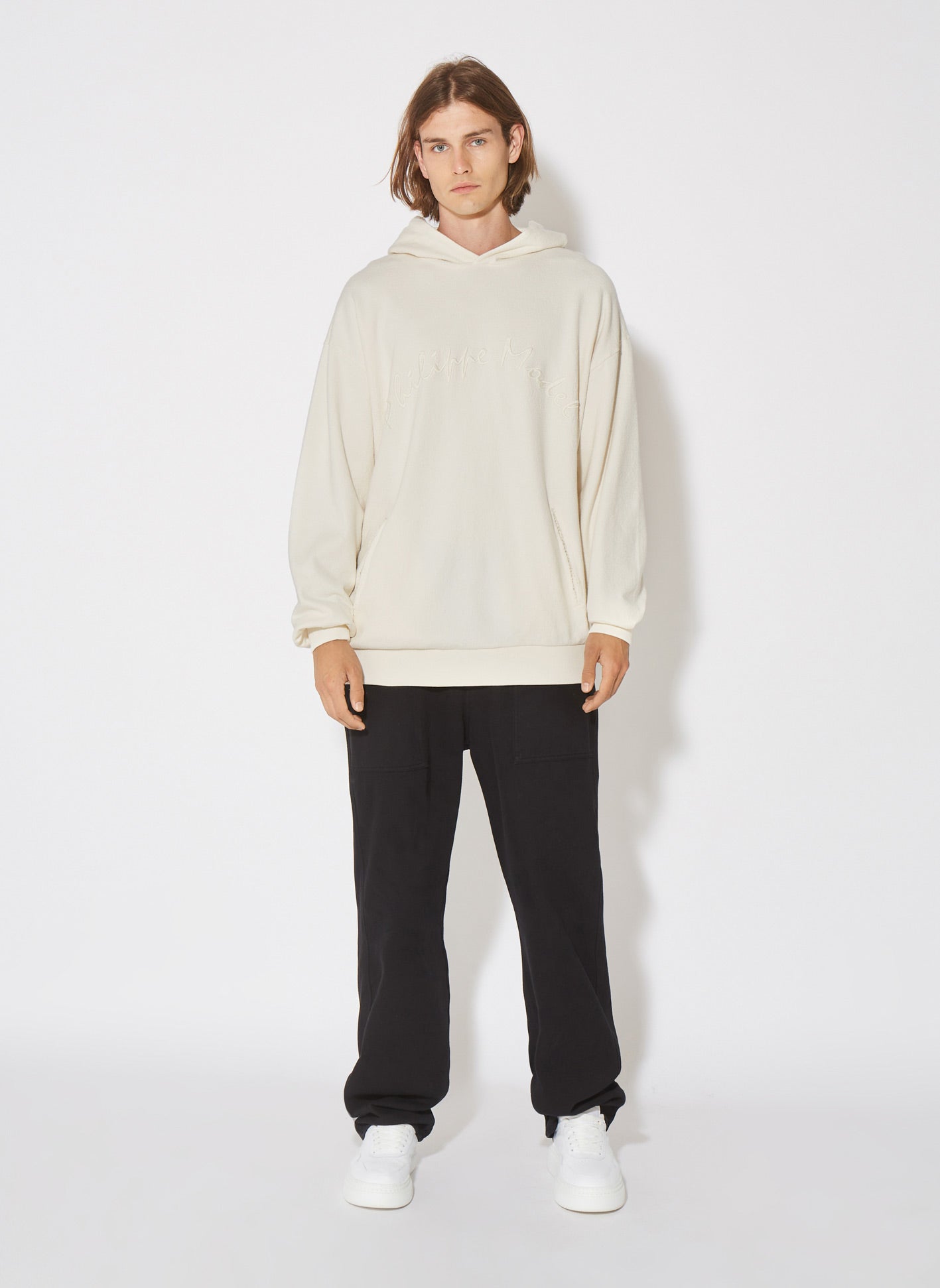 Philippe Model Hoodie Man SHOUEP13, Jerm Brdr Ecru