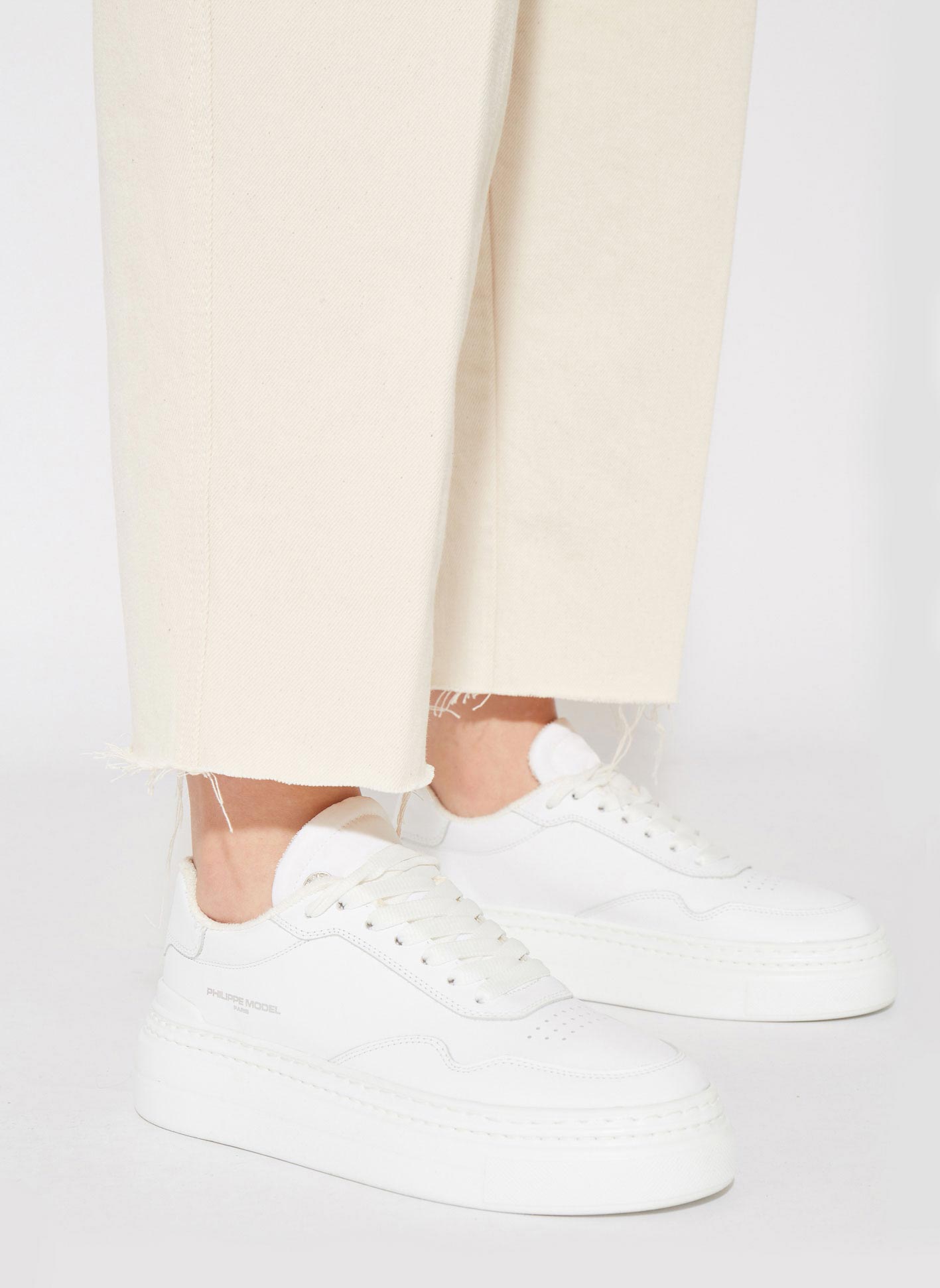 Philippe Model Trousers Woman PLFDSC13, Coline Ecru
