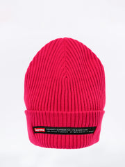 Supreme Property Label Magenta Beanie