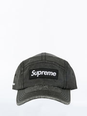 Supreme Washed Cordura Camp Black Cap