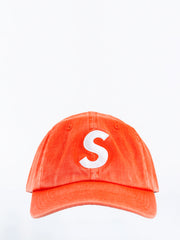 Supreme Pigment Print S Logo 6 Panel Orange Cap