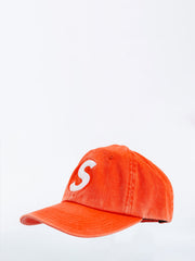 Supreme Pigment Print S Logo 6 Panel Orange Cap