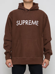 Supreme Capital Hooded Sweatshirt Brown Hoodie