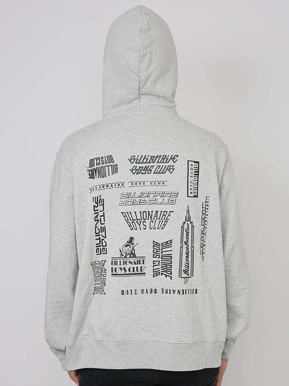 Billionaire Boys Club Signage Popover Hood Heather Grey