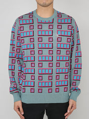 Billionaire Boys Club Brick Knitted Jumper Blue