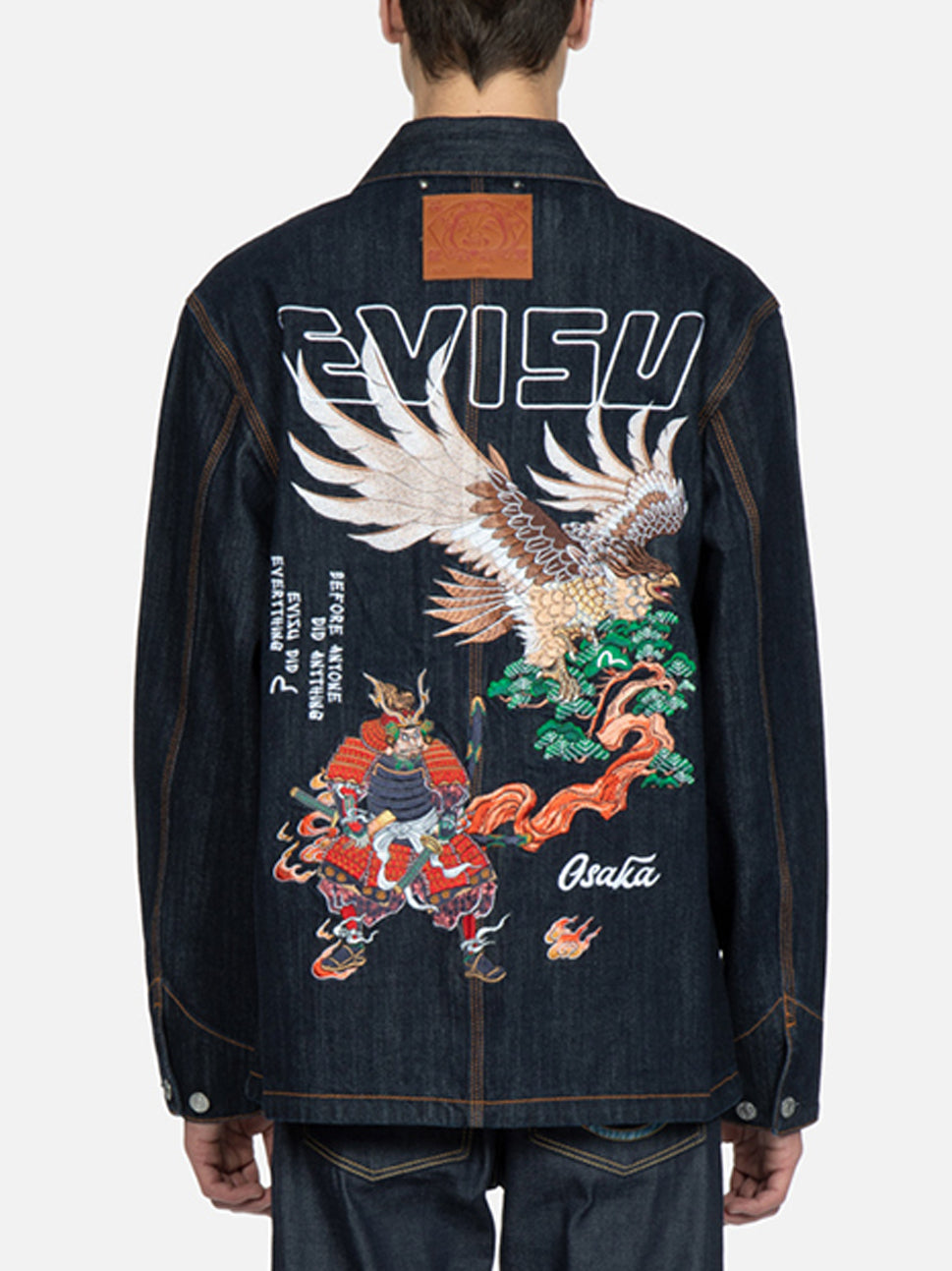 Evisu Indigo Seagull, Eagle & Samurai Embroidery 4-Pocket Denim Jacket