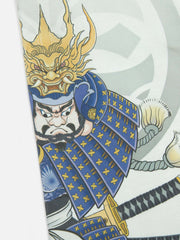 Evisu Off White Printed Samurai & Seagull Embroidery Tee