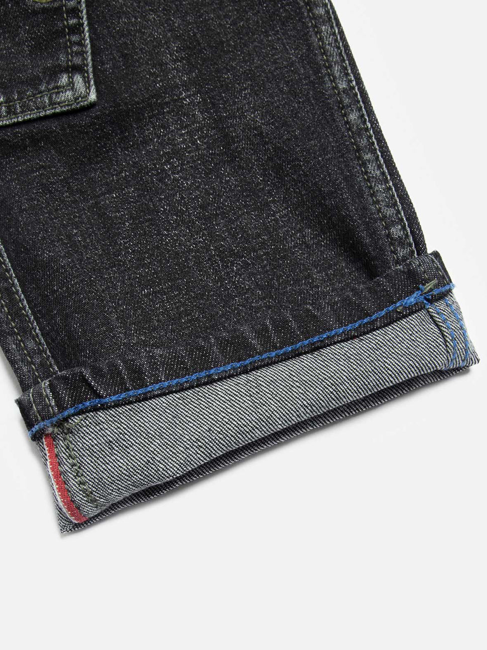 Evisu Dark Black Seagull Printed & Allover Embroidery Multi-Pocket Jeans