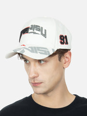 Evisu Off White Multi Logo Graphic Patchwork Cap