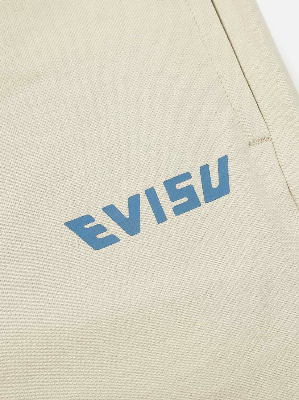 Evisu Khaki HT Graffiti Daruma Printed Sweatshorts