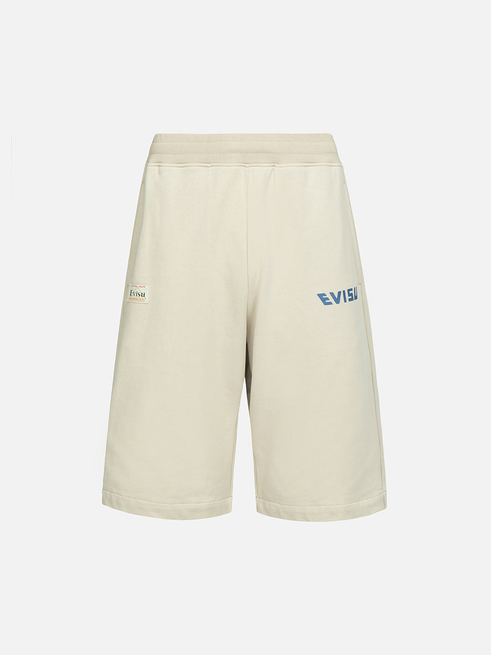 Evisu Khaki HT Graffiti Daruma Printed Sweatshorts