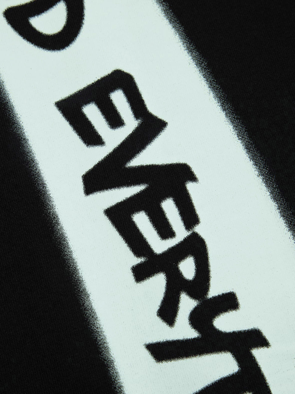 Evisu Black HT Stencil Daicock Printed SS Tee
