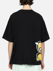 Evisu Black HT Transforming Daruma Printed SS Tee