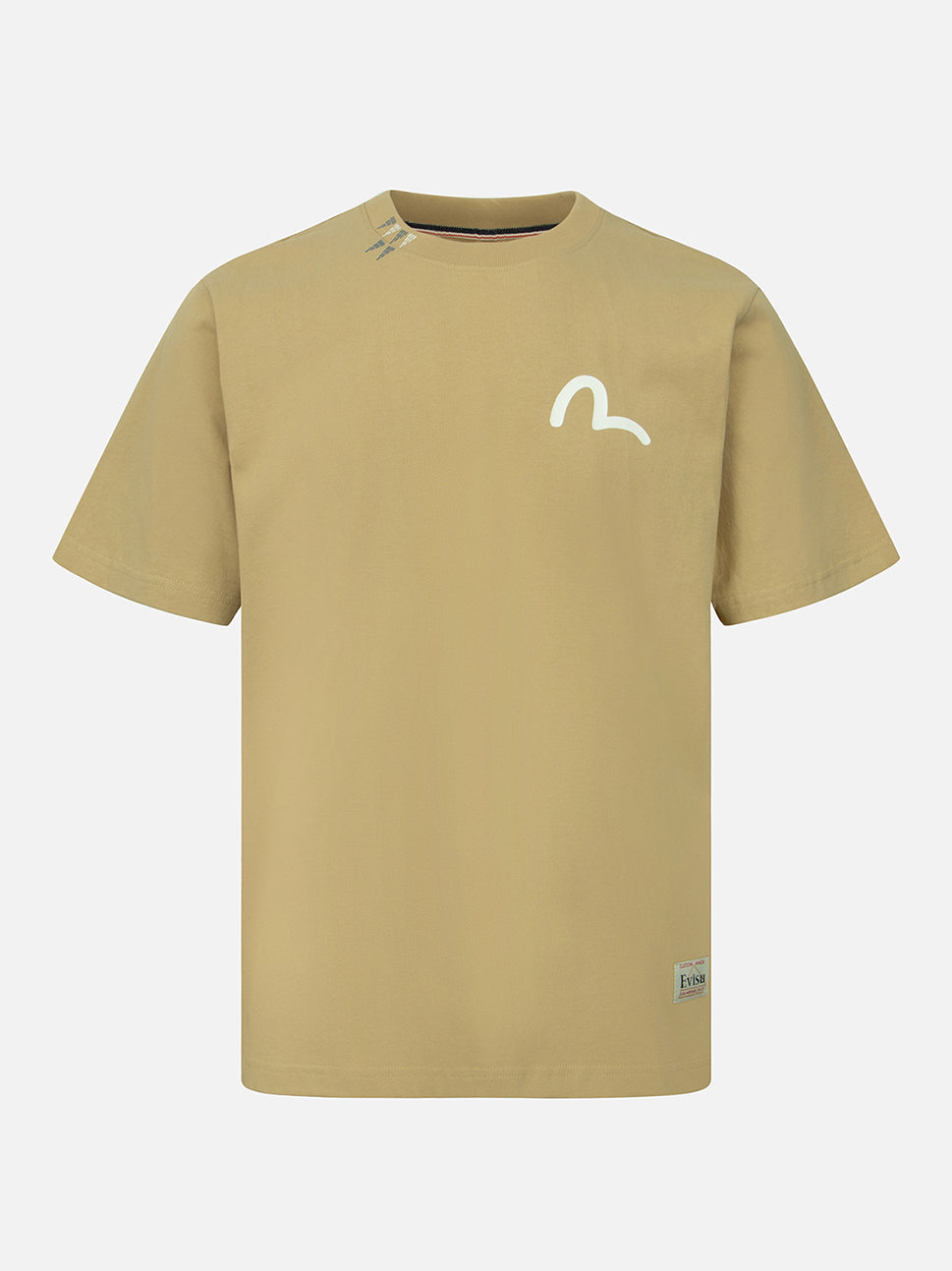 Evisu Beige HT Nomadic Daicock Printed SS Tee