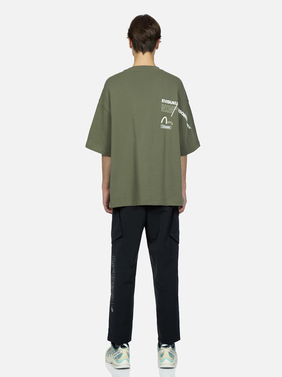 Evisu Olive EK Short Sleeve Sweatshirt