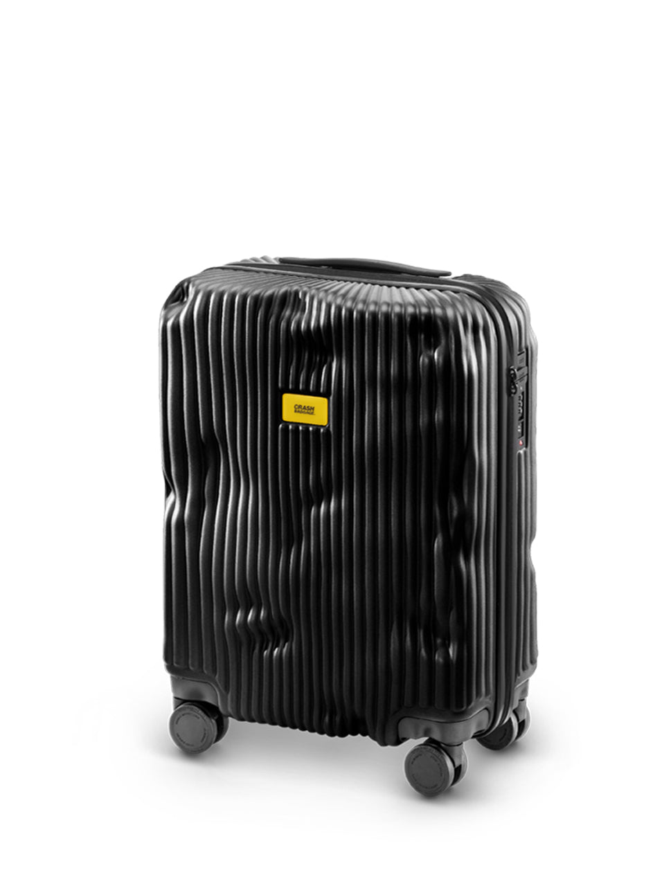 Crash Baggage Stripe Cabin 4 Wheel Luggage Trolleys, CB151 001, Black