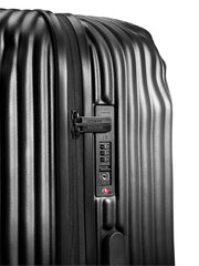 Crash Baggage Stripe 4 Wheel Luggage Trolley Black 25" Polycarbonate
