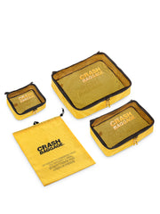 Crash Baggage Easy Life Kit 4-piece Packing Organizer, CB360 004, Yellow