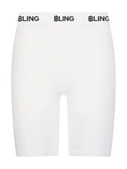 Bling Knit Biker Shorts White BLW08BC KB01