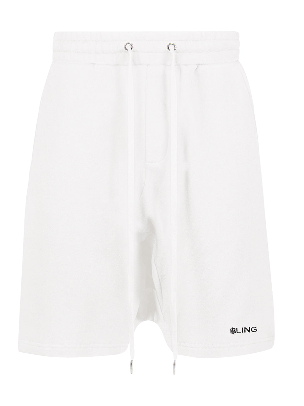 Bling Knit Jogger Shorts White BL08BC KB02