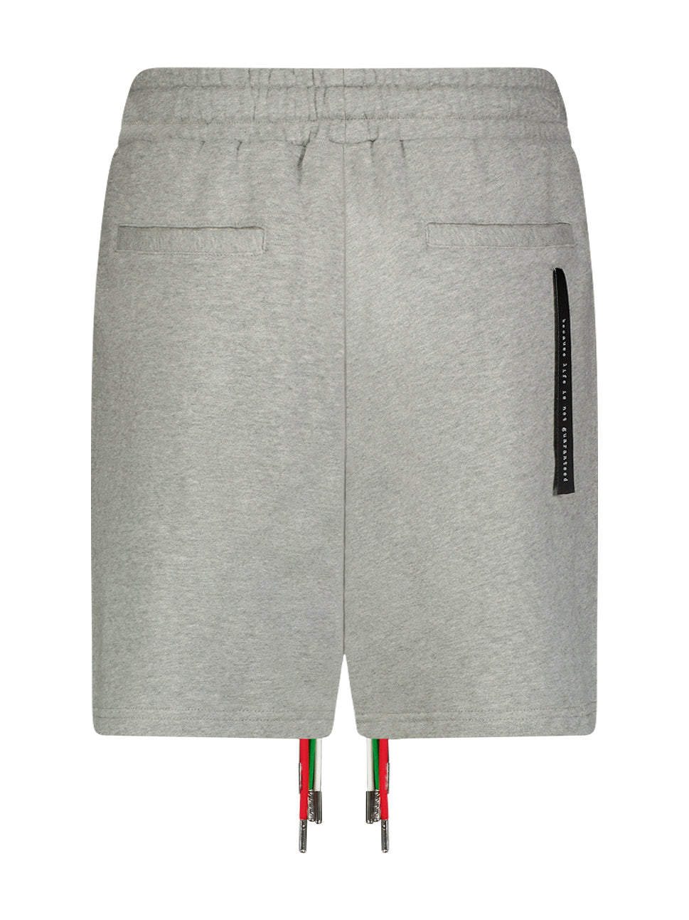 bling x byd knit shorts heather grey